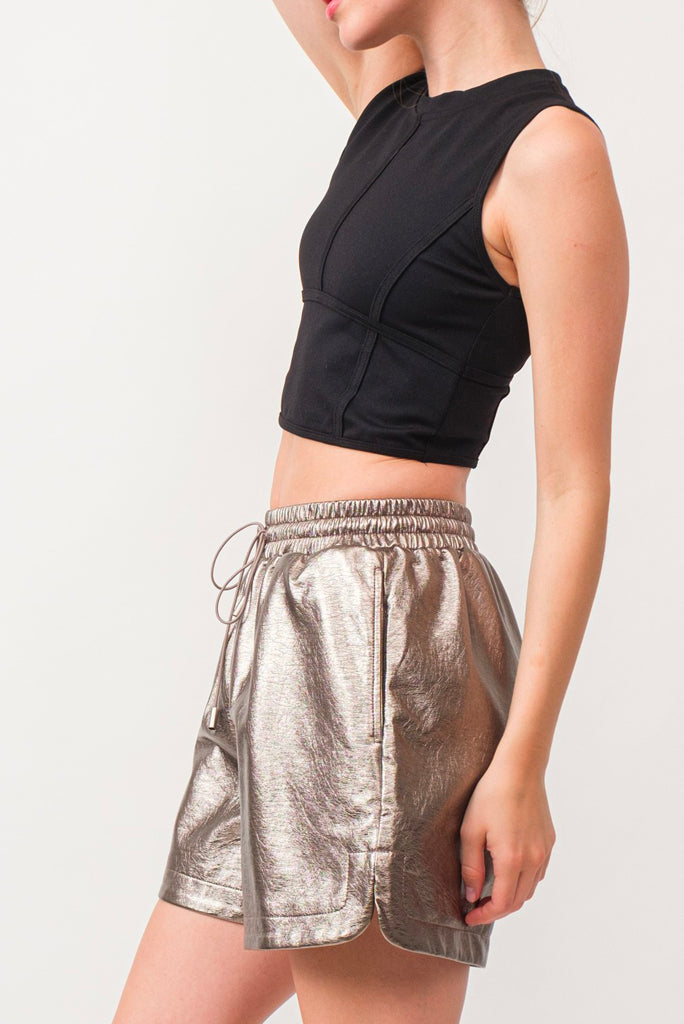 ALTER FAUX LEATHER SHORT