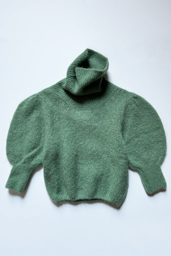 AD PIRO ROLLNECK PULLOVER, DK GREEN