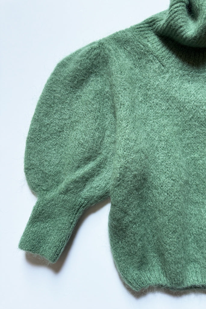 AD PIRO ROLLNECK PULLOVER, DK GREEN