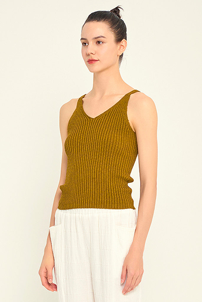 GRADE AND GATHER BASIC KNIT CAMISOLE, 2 COLORS
