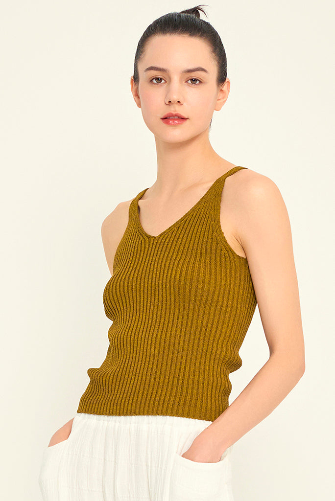 GRADE AND GATHER BASIC KNIT CAMISOLE, 2 COLORS