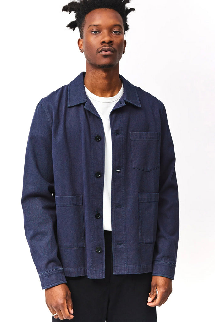 COMMON MARKET CLIFF JACKET, CREAM OR CHARCOAL BLUE