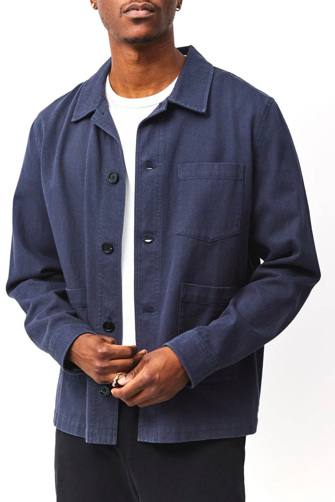 COMMON MARKET CLIFF JACKET, CREAM OR CHARCOAL BLUE