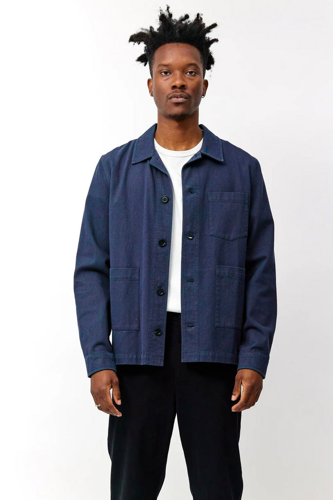 COMMON MARKET CLIFF JACKET, CREAM OR CHARCOAL BLUE