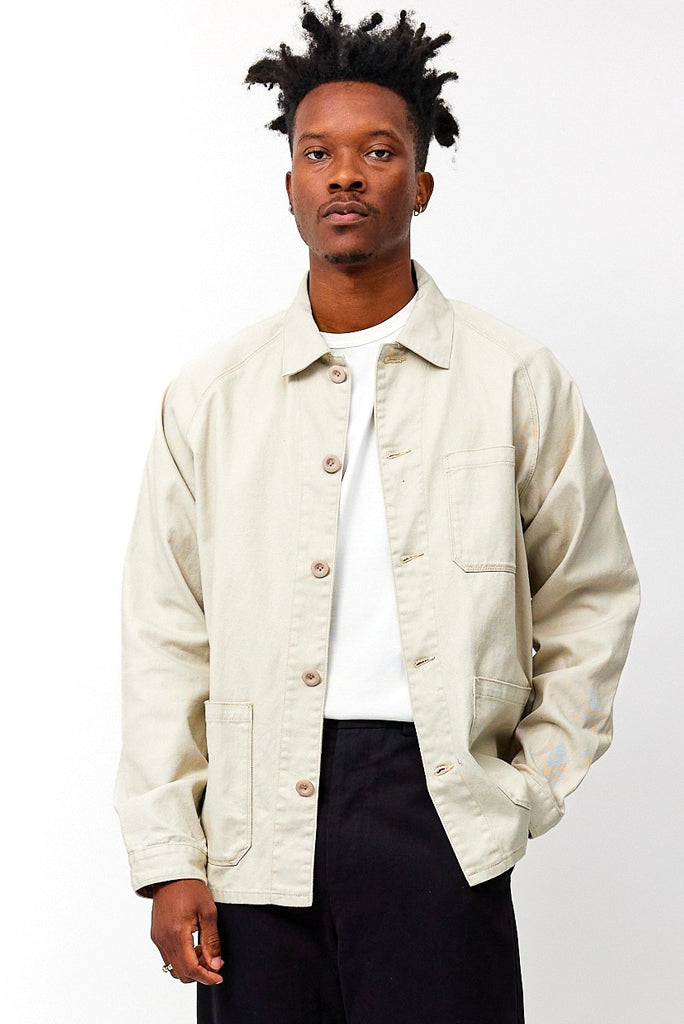 COMMON MARKET CLIFF JACKET, CREAM OR CHARCOAL BLUE