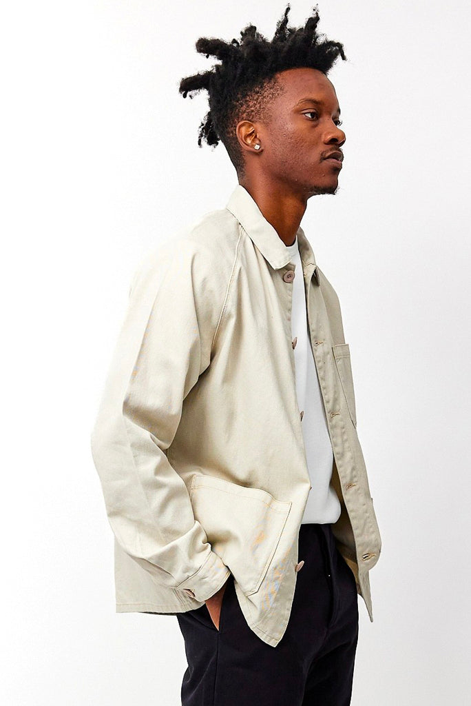 COMMON MARKET CLIFF JACKET, CREAM OR CHARCOAL BLUE