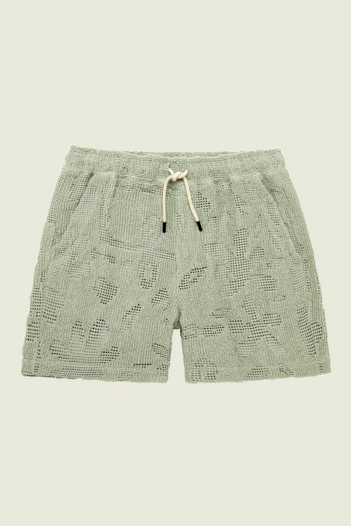 OAS GALBANUM CROCHET SHORTS