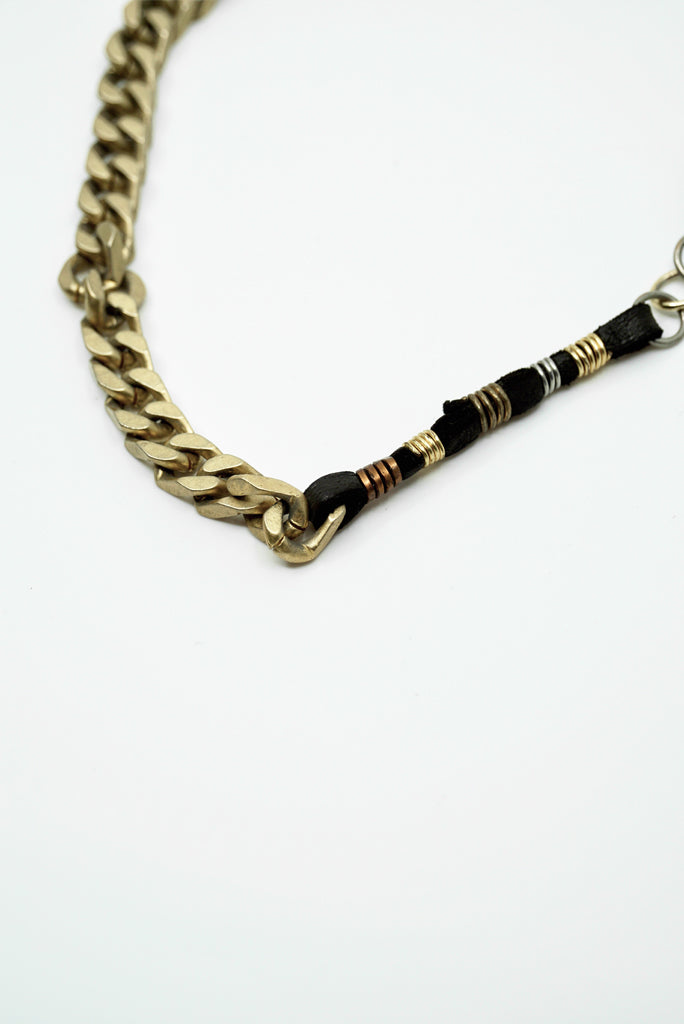 LE REVE CHUNKY BRASS NECKLACE