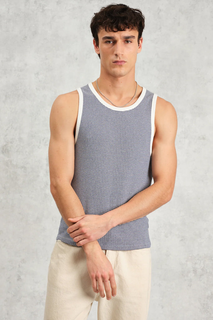 WAX LONDON MONTAGUE VEST MINI STRIPE