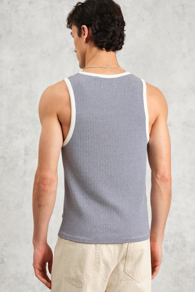 WAX LONDON MONTAGUE VEST MINI STRIPE