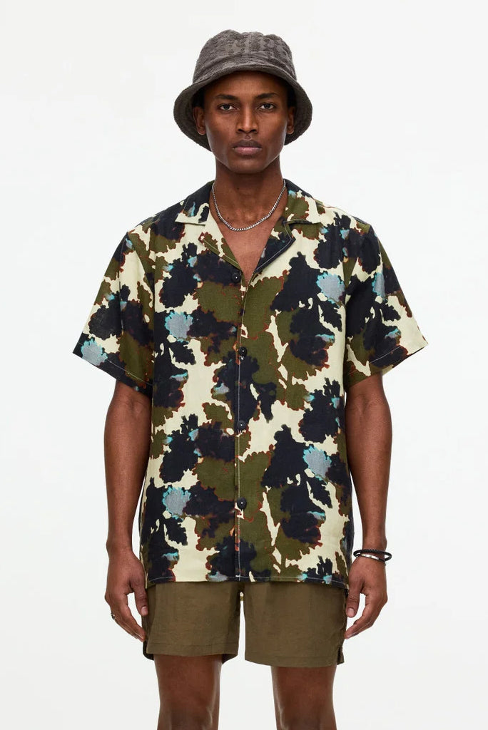 OAS FOLIAGO CUBA LINEN SHIRT