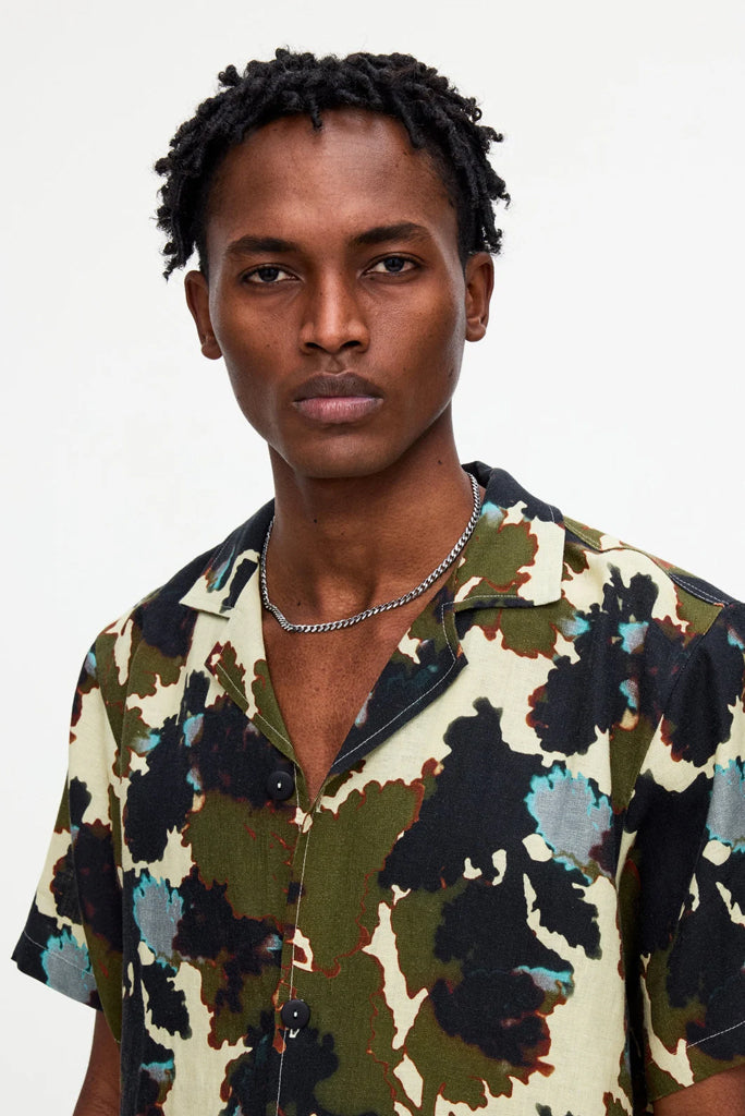 OAS FOLIAGO CUBA LINEN SHIRT