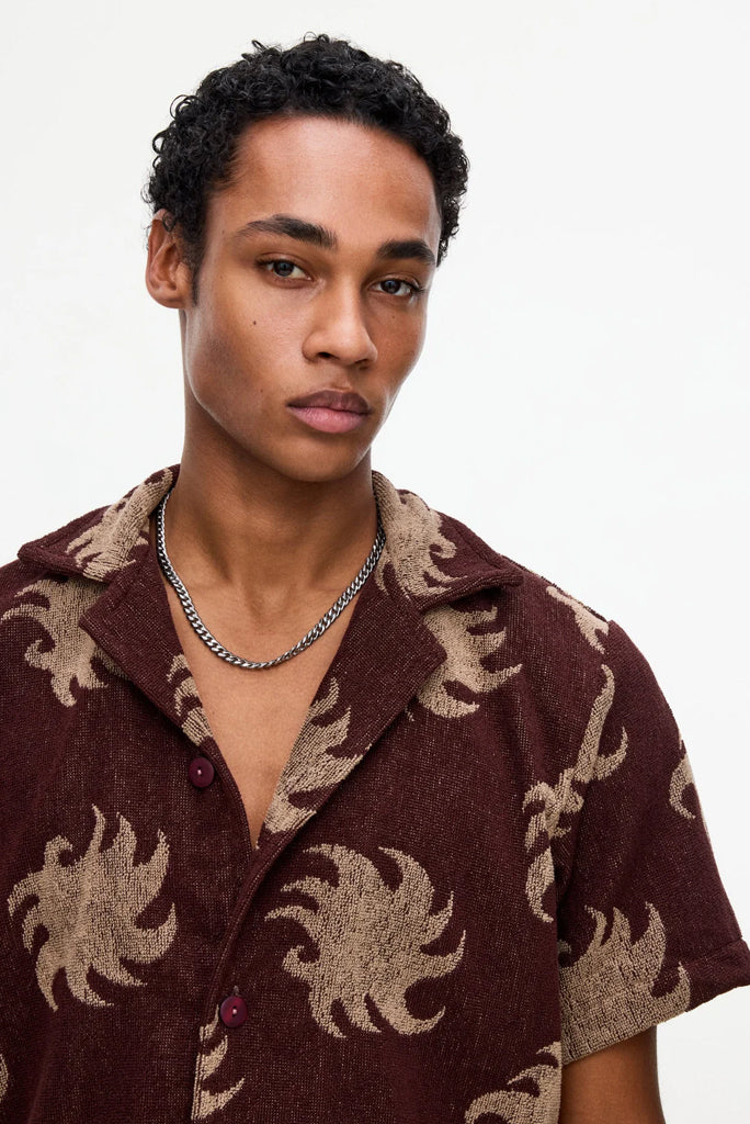 OAS MOCHA EMBER CUBA TERRY SHIRT