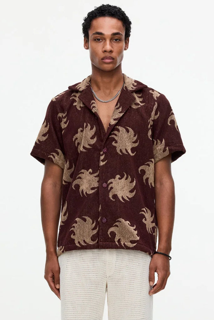 OAS MOCHA EMBER CUBA TERRY SHIRT