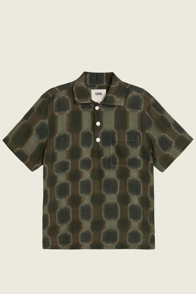 OAS TAUPE TOTEMIC GIRONA LINEN SHIRT