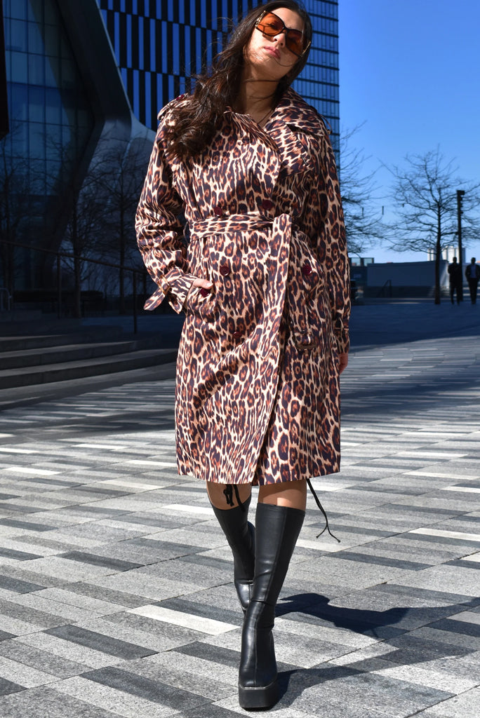 OOH BABY TRENCH, CHEETAH