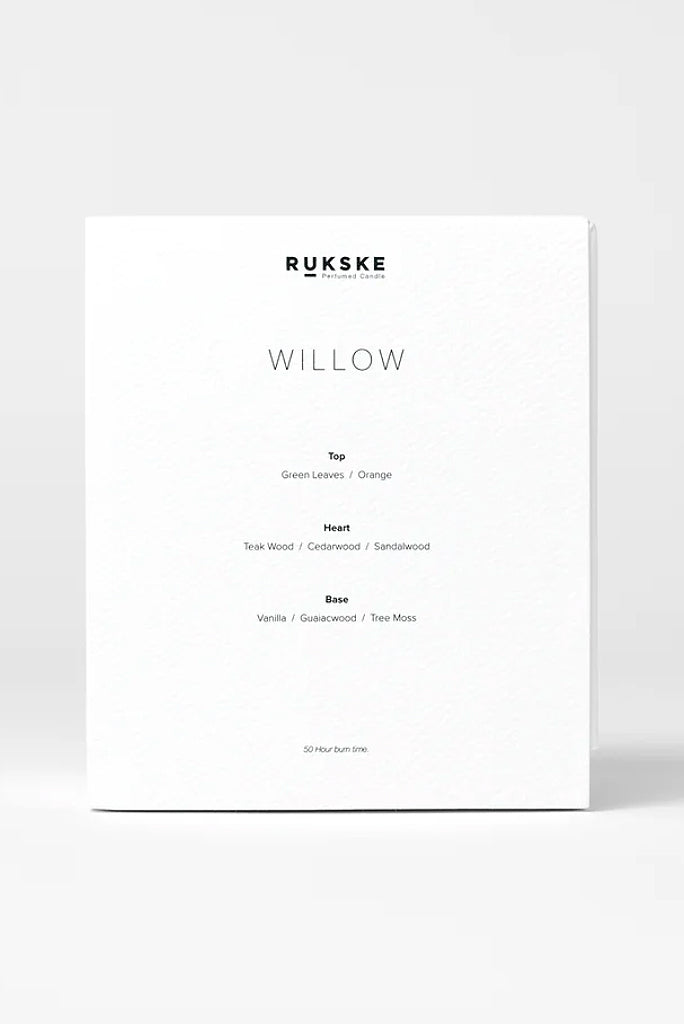 RUKSKE WILLOW CANDLE *NEW*