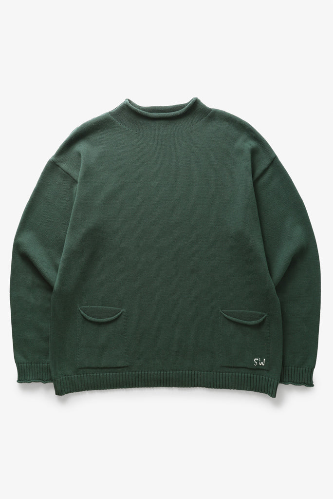 SERVICE WORKS MOCK SMOCK SWEATER