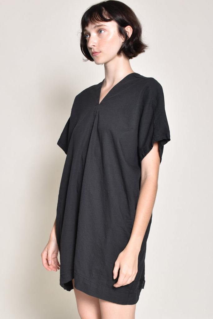 UZI TWILL V-DRESS, MULTIPLE COLORS