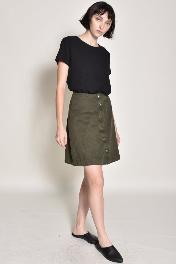 UZI NYC TWILL SKIRT, 2 COLORS