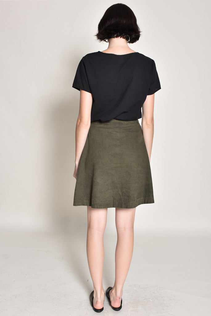 UZI NYC TWILL SKIRT, 2 COLORS