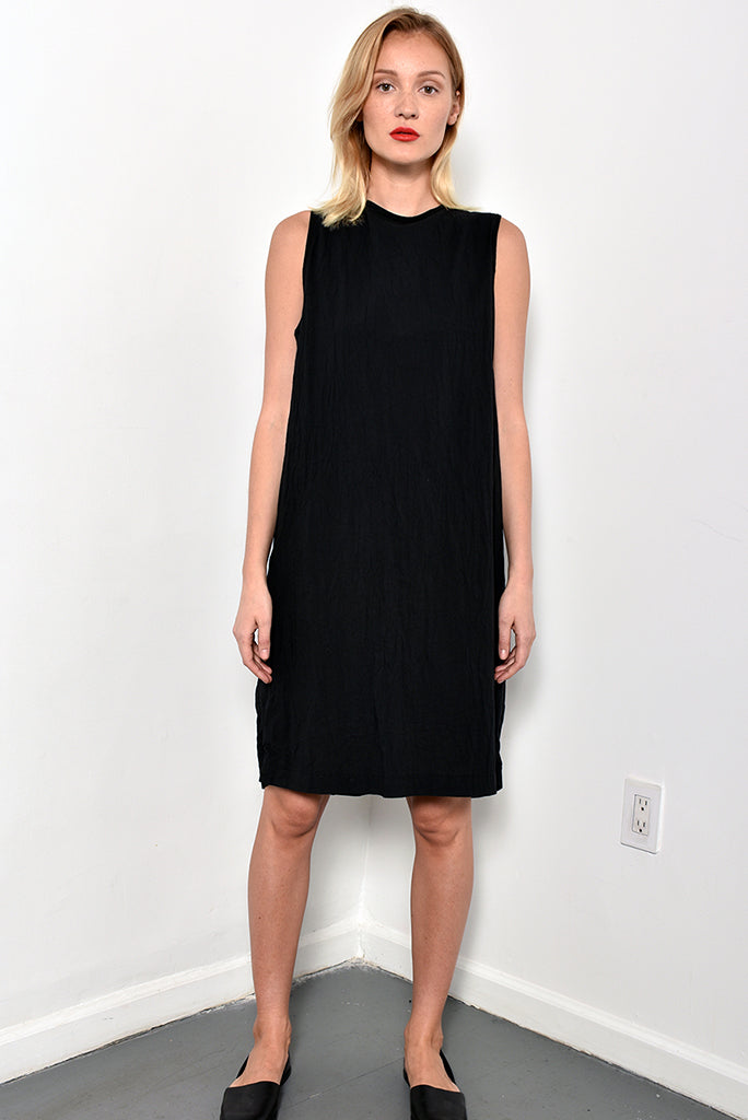 UZI OXFORD DRESS, BLACK