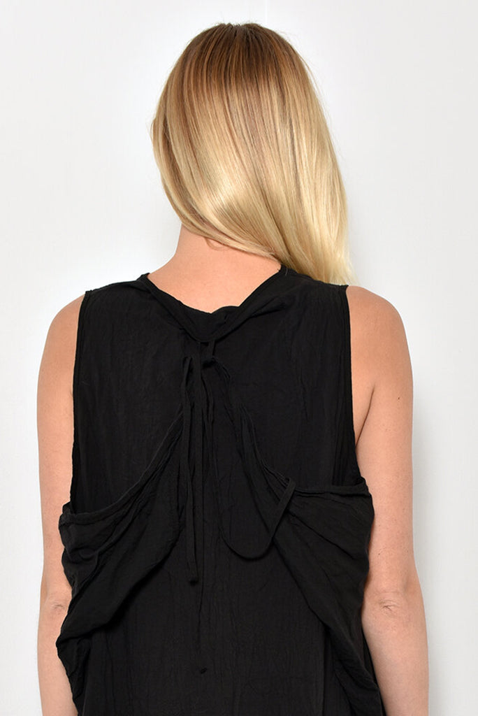 UZI OXFORD DRESS, BLACK