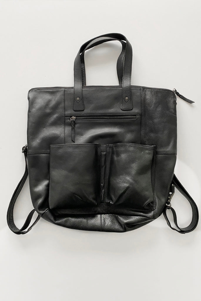 CNP HASTINGS LEATHER BACKPACK AND TOTE