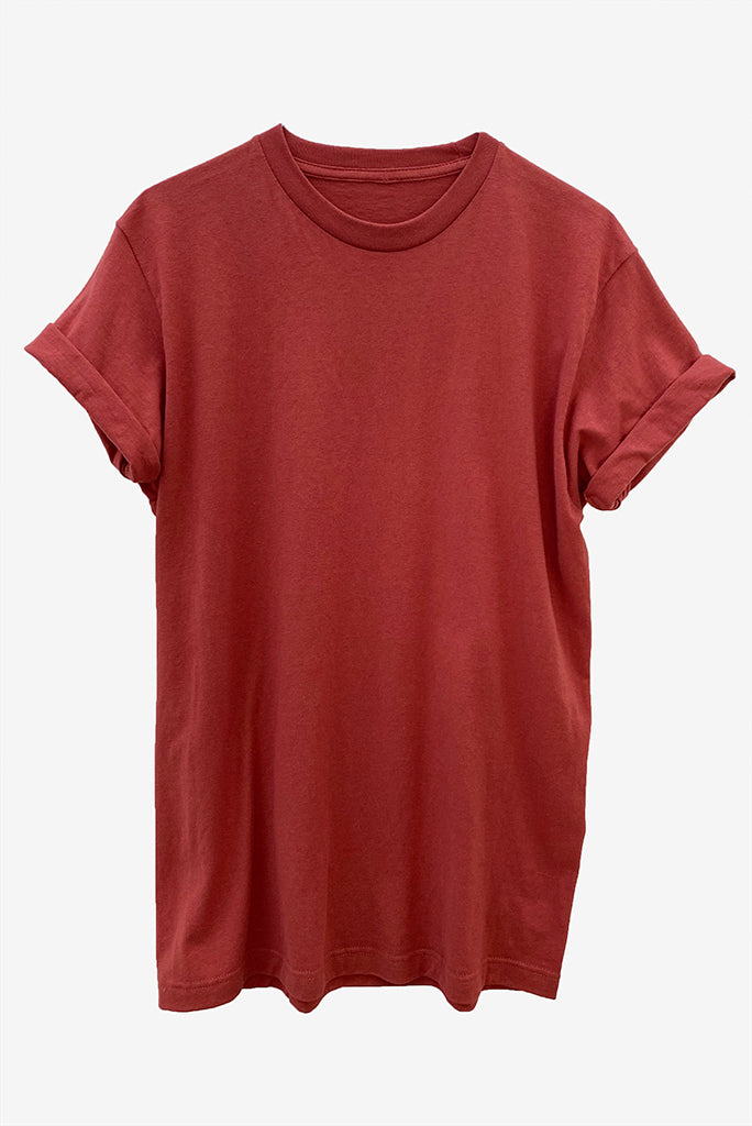 Shop men's solid color t-shirts in 5 colors. 100% ring-spun USA cotton and reactive-dyed for longer lasting color.