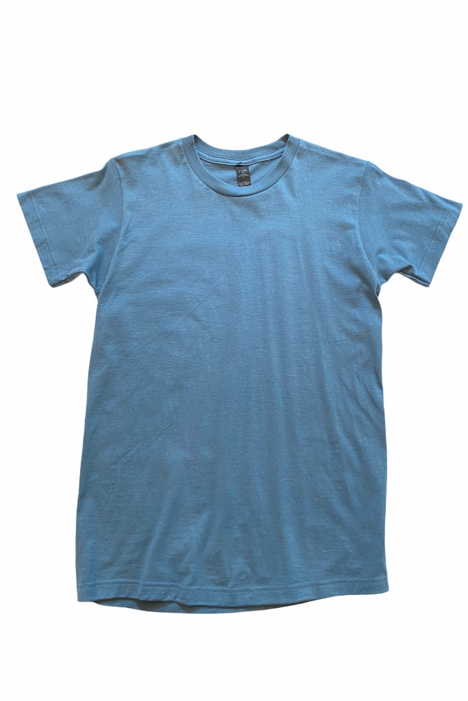 Shop men's solid color t-shirts in 5 colors. 100% ring-spun USA cotton and reactive-dyed for longer lasting color.