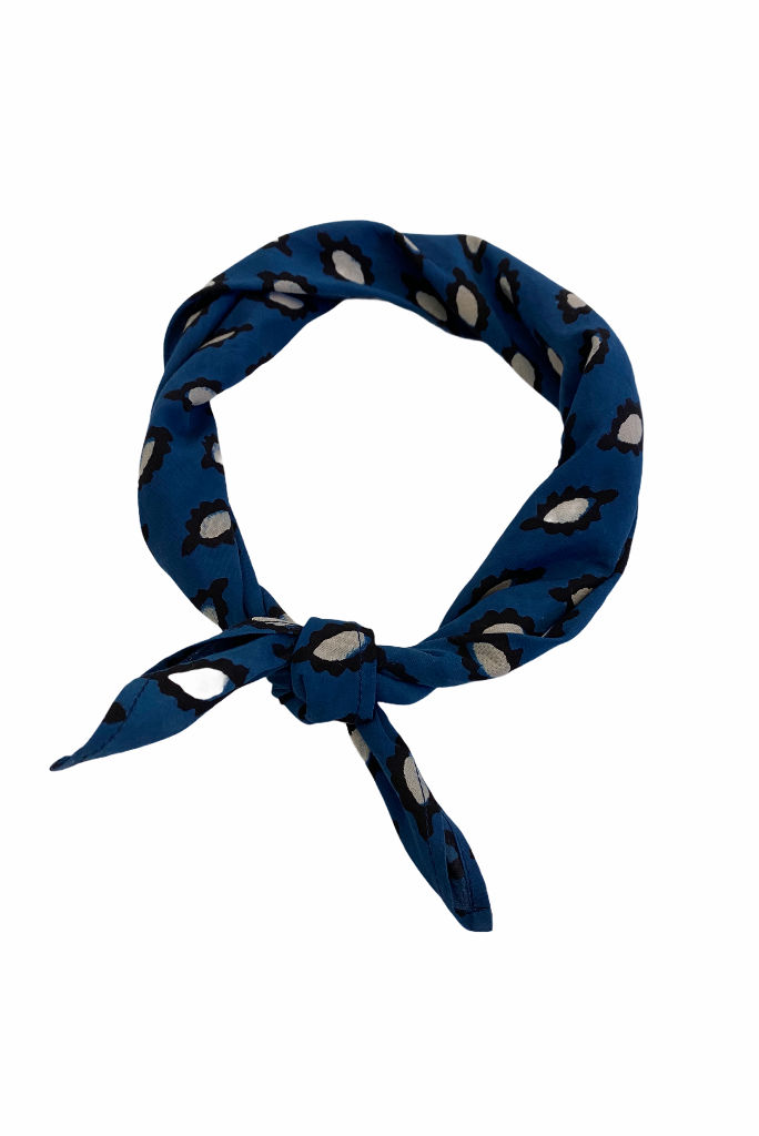 KARDO PRINTED BANDANA, BLUE DROP
