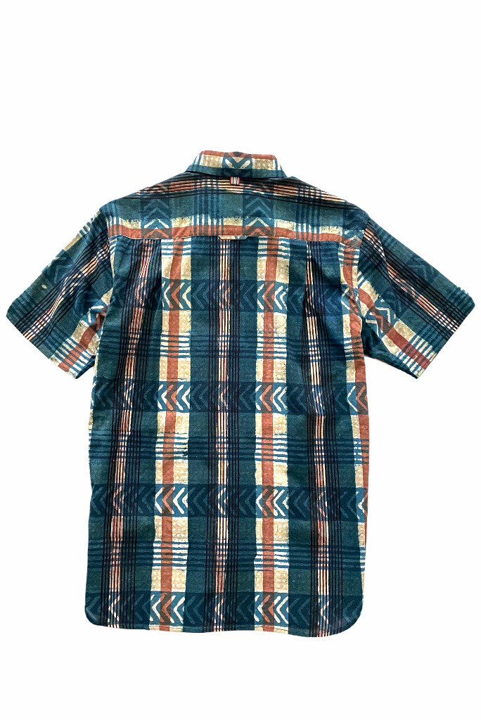 KARDO SAI SS SHIRT, INDIGO PLAID